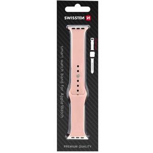 Swissten Silicone band for apple watch 42-44 mm pink sand