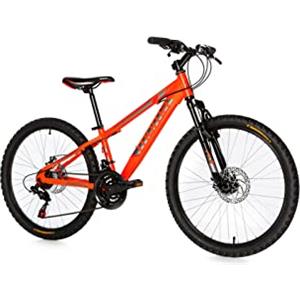Moma Bikes Bicicletta MTB Bambino, GTT24, Alluminio, SHIMANO 21v, Freni a Disco, Sospensioni Avanti