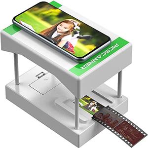 eyesen Scanner per diapositive che converte diapositive e negativi da 35 mm in foto digitali e utilizza la fotocamera dello smartphone per scansionare e archiviare negativi e diapositive da 24x36 mm