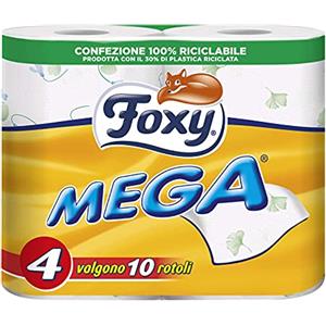 Foxy Mega Carta Igienica, 4 Rotoli