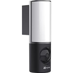 EZVIZ LC3 Telecamera Wi-Fi con Lampada da Esterno 2K, Videocamera Sorveglianza Esterno 4MP, Luce Integrata, Rilevamento di Movimento, Audio Bidirezionale, Visione notturna a Colori, Compatibile Alexa