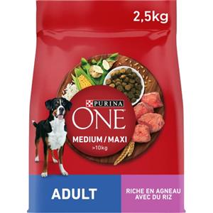Purina One Medium Maxi > 10 kg Adult Crocchette Cani ricco in Agnello 2,5 kg