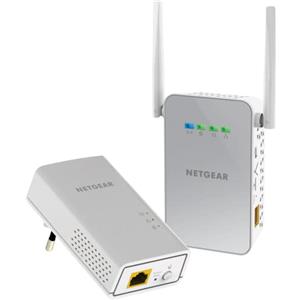 Netgear Plw1000-100Pes Adattatori Powerline Av1000, Wireless Ac Dual Band, 2 Porte Gigabit Totali, 2 Pezzi, Bianco, Ethernet