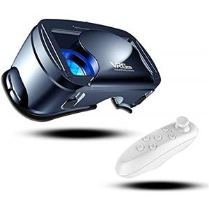 CoverTpu VR Occhiali 3D, Occhiali Virtuali 3D, Virtuale Realtà Occhiali per Giochi e Film 3D, Blu-Ray lens Protection, con Wireless Bluetooth Telecomando, Compatibile con tutti gli Smartphone da 5 a 7 Pollici