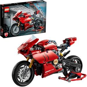 LEGO Technic Ducati Panigale V4 R, Moto Giocattolo da Collezione, Giochi per Bambini, Bambine Ragazzi e Ragazze da 10 Anni in su, Kit Modellismo Adulti da Costruire, Replica Modello Originale 42107