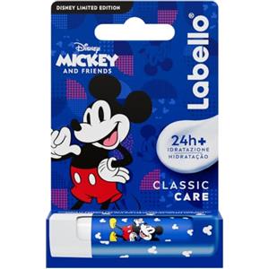Labello Classic Care Disney Limited Edition 4.8 g, Balsamo labbra con divertente design con Mickey Mouse, Burrocacao bambini 3+ idratante fino a 24 ore, Burrocacao labbra senza oli minerali