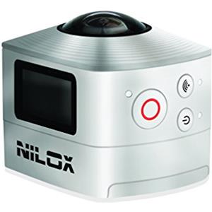 Nilox Action Cam Videocamera WiFi Full HD, 1920 x 1440 P, 30 fps, 8 MP, Argento