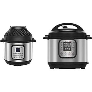 Instant Pot Duo Crisp + Hot Air Fryer 11-in-1 Electric Multi-Cooker 5.7 L - Pressure Cooker, Air Fryer, Slow Cooker & IP-DUO60 Programmable 7-in-1 Electric Pressure Cooker, 5.7 L, 1000 W, 220 V