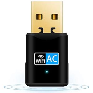Aigital USB Adattatore WiFi per PC, 600Mbps Mini USB WiFi Chiavetta Driver-Libero Dual Band 2,4GHz+5GHz Scheda WiFi, Dongle WiFi Supporto Windows 11/10/8/7/ Vista/XP/Mac OS 10.9-10.14