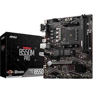 MSI B550M PRO Scheda madre (AMD Ryzen 3000 3rd Gen AM4, DDR4, M.2, USB 3.2 Gen 1, DP, HDMI, Micro ATX)