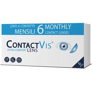ContactVis Extra Comfort Lens, 6 Lenti A Contatto Mensili per la correzione della miopia -3.00