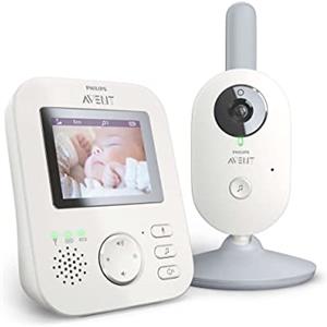 Philips Avent SCD833/01 Baby Monitor con Video Digitale, Schermo 2.7, Bianco/Grigio