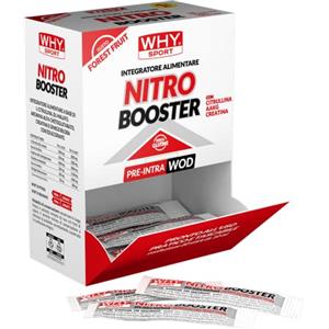 WHY SPORT NITRO BOOSTER - Integratore Alimentare a Base Citrullina e Arginina - Gusto Frutti di Bosco - Box da 60 Stick - 10 ml