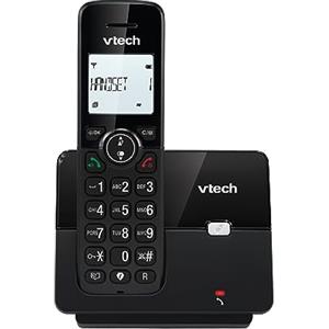 VTECH CS2000 Telefono Cordless Casa DECT con vivavoce e blocco chiamate, Telefono fisso per anziani, identificatore di chiamate, LCD Display retroilluminato da 1.8, tasti grandi, modalità ECO, Nero
