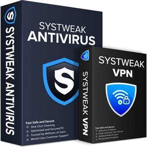 Systweak Antivirus en Systweak VPN voor Windows 1 pc, 1 jaar | Realtime bescherming | Privé browsen en IP-adresmaskering | Firewall | Totale beveiliging (e-mailbezorging in 2 uur - geen cd)
