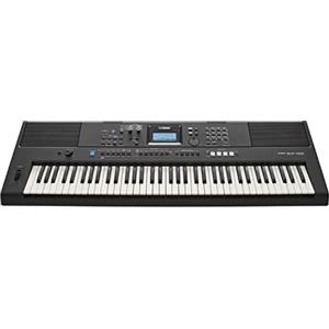 Yamaha Digital Keyboard PSR-EW425 - Tastiera Digitale Versatile - Design Portatile con 76 Tasti a Tocco Sensibile, 820 Voci e Pannello di Controllo LCD - Nero