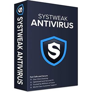 Systweak Software Antivirus Systweak per Windows - 1 PC, 1 anno ǀ Protezione in tempo reale ǀ Protezione USBǀ Firewall e Sicurezza Internet ǀ( Consegna via e-mail in 2 ore - Senza CD)