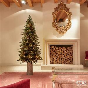 EDG Enzo De Gasperi Albero di Natale Pino Luxury New Slim 180x100cm Realistico 2000 LED