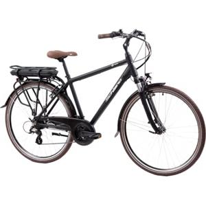 F.lli Schiano E-Ride 28 E-Bike, Bicicletta Elettrica da Uomo con Motore 250W e Batteria al Litio 36V 10,4Ah estraibile, con 21 Velocità, Colore Nero