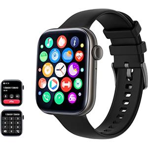 AMZSA Smartwatch Effettua e rispondi alle chiamate, orologio di 120+ Modalità Sport Salute Fitness Tracker Quadranti personalizzati per telefoni Android Compatibile con ios per uomo Donna