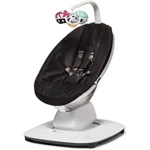 4moms mamaRoo Multi-Motion Baby Swing, sdraietta elettrica per neonati, con Bluetooth e 5 movimenti unici (Classic black)