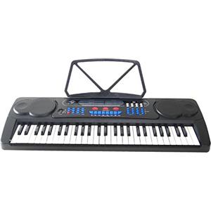 DynaSun - Tastiera per arrangiamento E-Piano, Sintetizzatore 61 tasti con schermo LCD Midi Porta spartito, MK4500