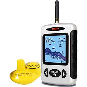 LUCKY Senza Fili Cercatore di Pesci Sensore Sonar Sonar Portatile Ecoscandaglio Display LCD Cercatori di profondità per la Pesca Pesca sul Ghiaccio Pesca in Kayak