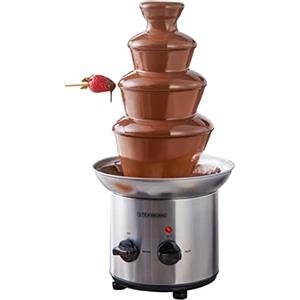 Steinborg Fontana di cioccolato | 170 Watt | 1250 g | acciaio inossidabile di alta qualità e durevole | 4 livelli | resistente al calore | fontana di cioccolato | fonduta | fonduta di cioccolato | fontana di