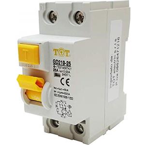TOT Electric interruttore differenziale 1P+N 6 kA 2 moduli 10 16 20 25A fino 63 ampere salvavita (C16-16 A)