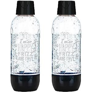 Happy Frizz Bottiglie per gasatore (compatibili con altri gasatori) - Total Black