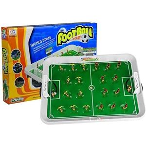 LEAN Toys Calcio a molla calcetto da tavolo calcio balilla a molla per bambini completo con accessori