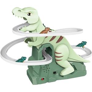 Perfeclan montagne russe giocattolo dinosauro dinosauro arrampicata giocattoli dinosauro scivolo scale giocattolo da interno per bambini regalo di