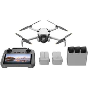 DJI Mini 4 Pro Fly More Combo con DJI RC 2 (Radiocomando con Schermo), Mini Drone con Telecamera, Meno di 249 g, Autonomia di Volo di 34 minuti, 2 Batterie Extra, C0
