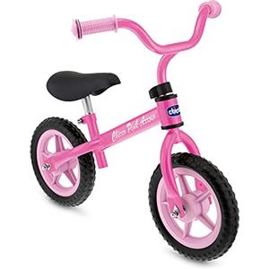 Chicco Pink Arrow Bicicletta Senza Pedali, Bici Senza Pedali Balance Bike per l'Equilibrio, con Manubrio e Sellino Regolabili, Max 25 Kg, Rosa, Giochi Bambini 2-5 Anni