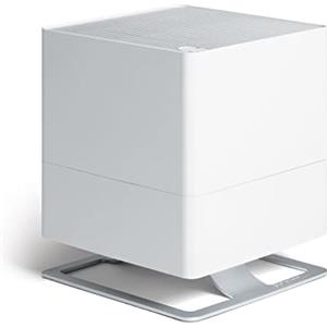 Stadler Form Umidificatore Oskar, umidificatore d'ambiente a risparmio energetico per ambienti fino a 50 m²/125 m³, evaporatore con spegnimento automatico, LED dimmerabili, molto silenzioso, bianco
