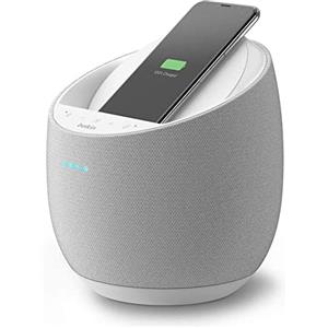 Belkin Altoparlante Intelligente Hi-Fi + Caricabatteria Wireless SoundForm Elite (Alexa, Bluetooth, AirPlay2, Acustica Devialet), Bianco