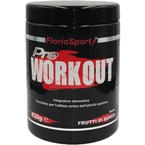 FlorioSport® - Pre Workout 430 g. (30 dosi) Integratore Alimentare per Sportivi a Base di Creatina, Arginina, Beta Alanina, Citrullina, Taurina.