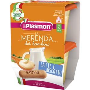 Plasmon Merenda 2x120g Latte e biscotto