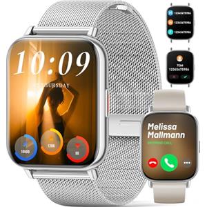 Verfupet Smartwatch Donna 2024 Chiamata Bluetooth e Risposta Vivavoce,1.85
