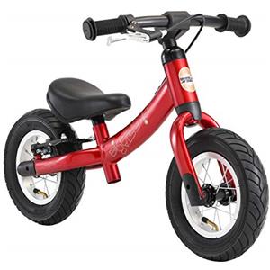 BIKESTAR 2-in-1 Bicicletta Senza Pedali 2-3 Anni per Bambino et Bambina | Bici Senza Pedali Bambini con Freno 10 Pollici Sportivo | Rosso