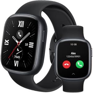HONOR Watch 4 Smart Watch, Bluetooth Calling, AMOLED da 1,75 Pollici, GPS, 14 Giorni di Standy, Spo2, Frequenza Cardiaca e Monitor dello Stress, 5ATM, Compatibile con Android e iOS, Nero