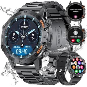 SUNKTA Smartwatch con Chiamate e Assistente Vocale, 1.39'' Orologio Smartwatch Uomo con 100+ Modalità Sport/ SpO2/Sonno/Notifiche Whatsapp Smart Watch