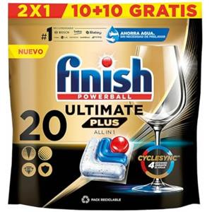 Finish Pastiglie per lavastoviglie Ultimate Plus (20 pezzi)