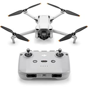 DJI Mini 3 - Mini drone con fotocamera leggero e pieghevole con video in 4K HDR, autonomia di 38 minuti, Riprese verticali native e funzioni intelligenti