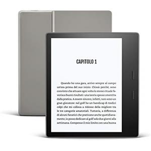 Amazon Kindle Oasis - Ora con tonalità della luce regolabile - Resistente all'acqua, 8 GB, Wi-Fi, Grafite
