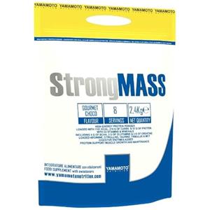 Yamamoto StrongMass 2,4 kg - gainer aumento massa muscolare a base di proteine e carboidrati