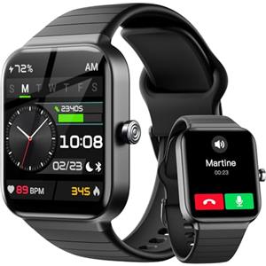 Fitpolo Smartwatch Uomo Chiamate Bluetooth, Orologio Donna con Alexa Integrato, Fitness Tracker 1.8