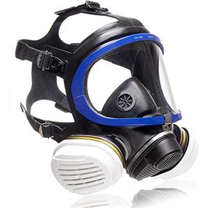 Dräger X-plore 5500 maschera a pieno facciale da lavoro, antigas e antipolvere, con filtri combinabili A1B1E1K1 Hg P3 R D | protezione completa naso e bocca | filtro sostituibile e intercambiabile
