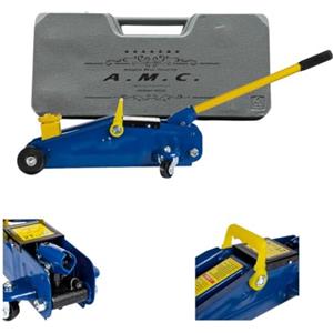A.M.C. AMC Cric Sollevatore idraulico professionale 2t Cric auto crick martinetto ruote bidirezionali a cuscinetto