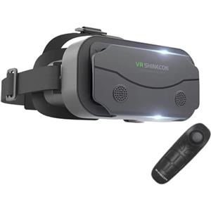 TUYYA Occhiali VR per Telefono Cellulare con Telecomando, Protezione Occhi 3D VR Occhiali Telefono Cellulare HD Anti Blu Lenti VR Headset per iPhone Samsung Android 4.7-7.2 Pollici